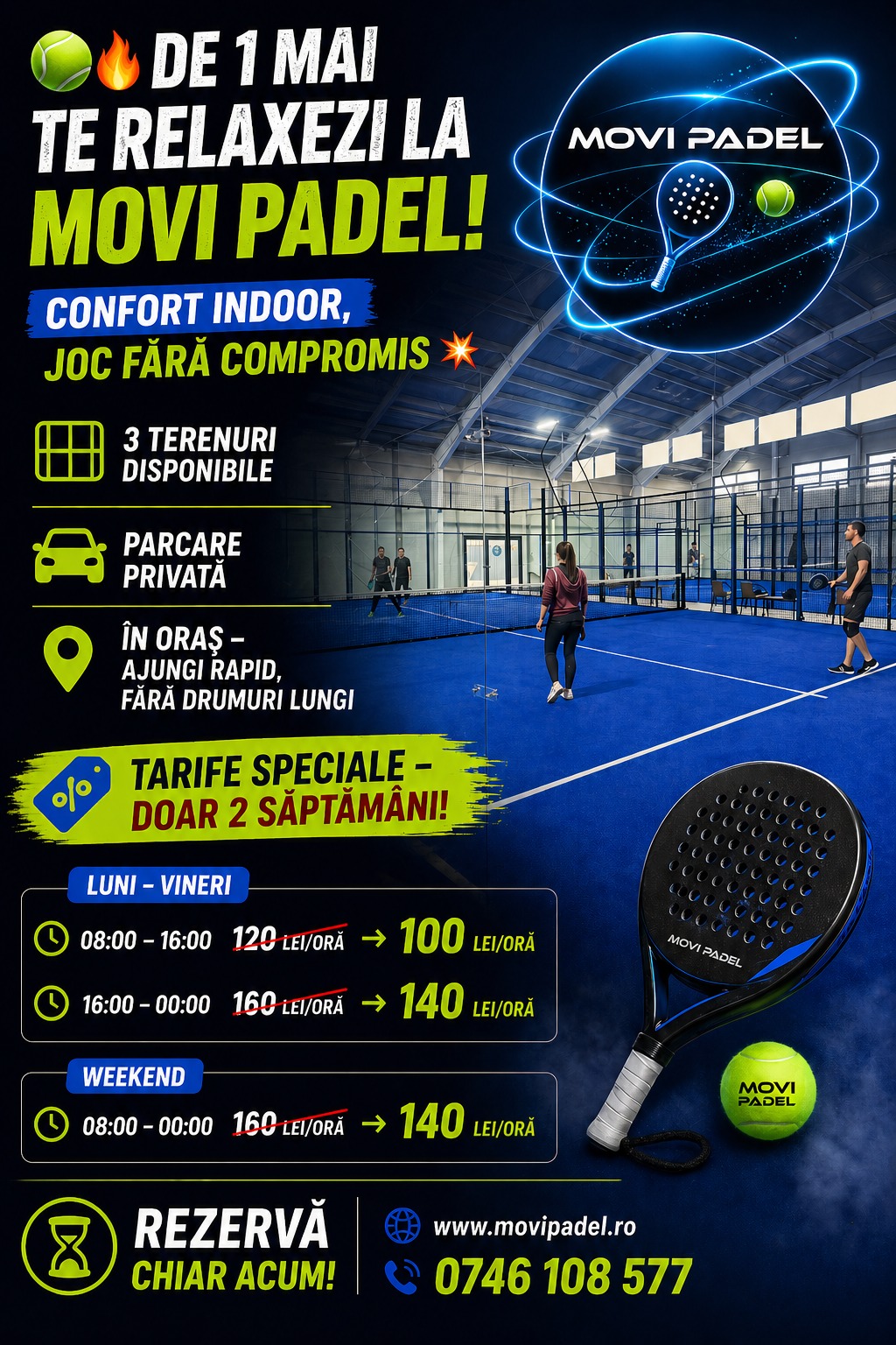 Oferta Movi Padel 1 Mai