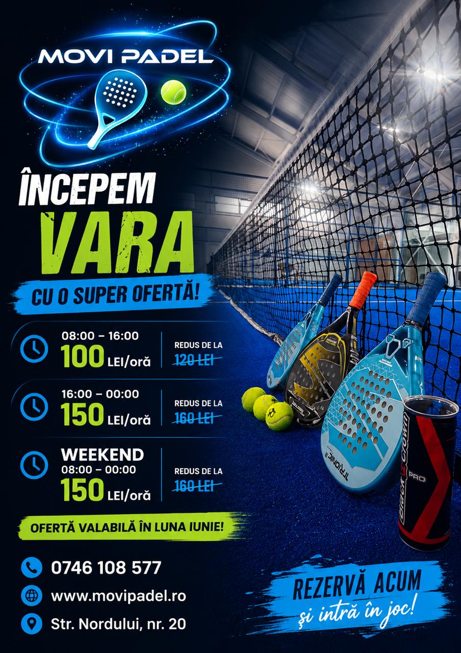 Oferta de vara Movi Padel Bacau